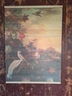 Wandhanger van hout paradijsvogel vintage kleuren, Antiek en Kunst, Ophalen of Verzenden