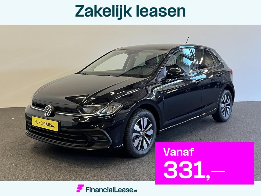 Volkswagen Polo 1.0 TSI 110pk Automaat Goal Navigatie Apple, Stof, Gebruikt, Zwart, 116 pk