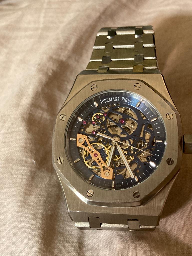 Audemars Royal Oak Skeleton, Overige merken, Staal, Gebruikt, Staal