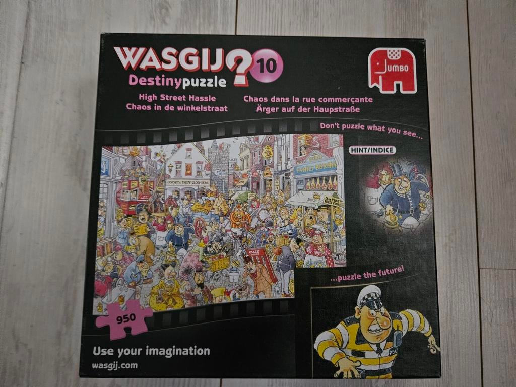 Wasgij Destiny 10 High Street Hassle puzzel 950 stukjes, Ophalen of Verzenden, 500 t/m 1500 stukjes, Zo goed als nieuw