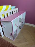 Groot Poppenhuis met Roze Dak en Meubels, Ophalen, Gebruikt, Poppenhuis