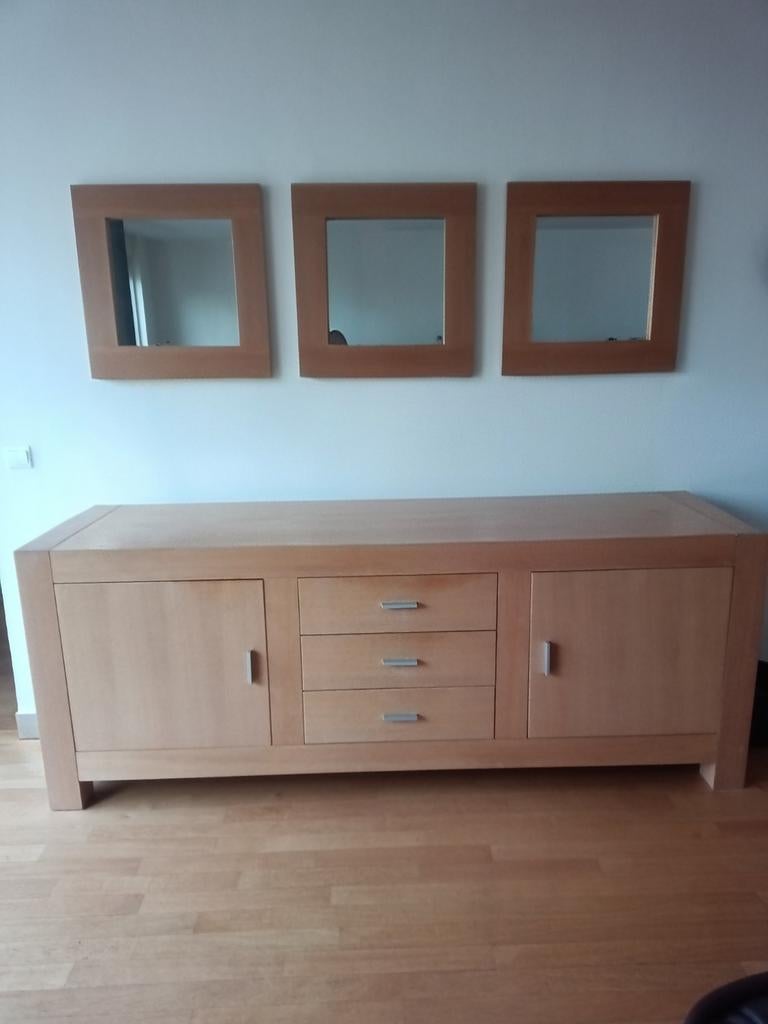 Dressoir. Blank hout., Ophalen, 25 tot 50 cm, 200 cm of meer