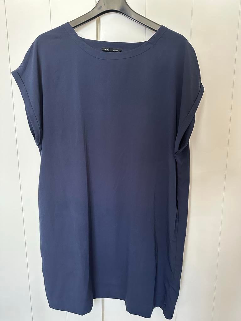 Capsule Donkerblauwe Tuniek/Jurk met Korte Mouwen, Kleding | Dames, Blauw, Maat 42/44 (L), Ophalen of Verzenden, Gedragen