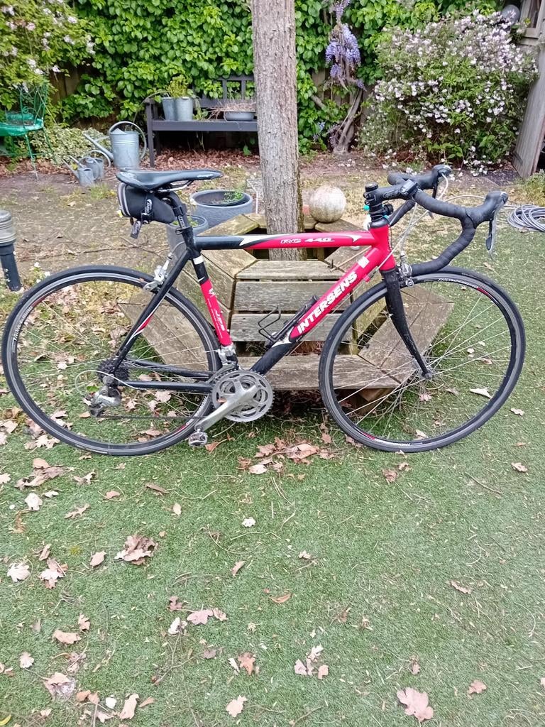 Wielrenfiets frame 55cm met toeclips, Fietsen en Brommers, Fietsen | Racefietsen, Minder dan 10 versnellingen, Aluminium, 53 tot 57 cm