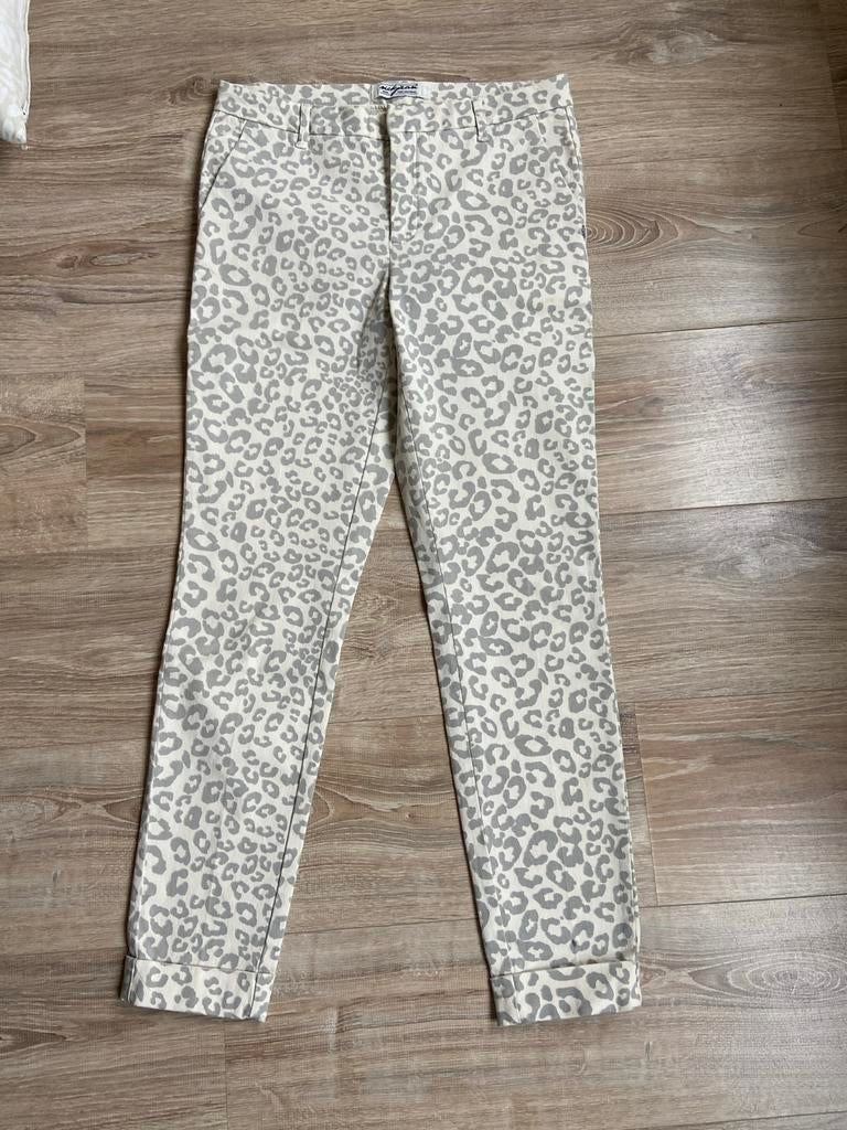 Nieuwe Nickjean broek met stretch en trendy dierenprint, Kleding | Dames, Broeken en Pantalons, Ophalen of Verzenden, Nieuw, Maat 38/40 (M)