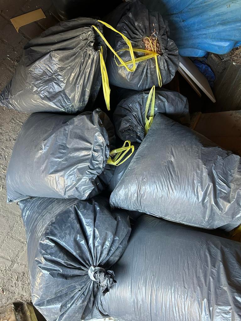 Houtkrullen in zakken, 3 tot 6 m³, Ophalen, Overige houtsoorten, Blokken