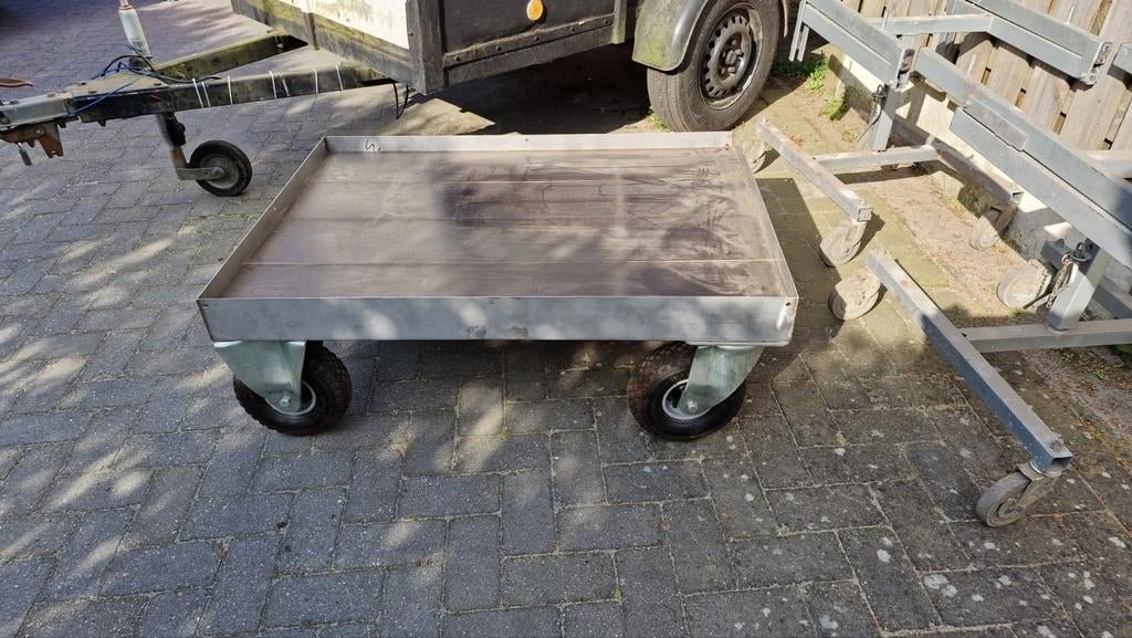 Transportkar rvs 114x82 cm, 100 liter of meer, Ophalen, Nieuw, Transportkar