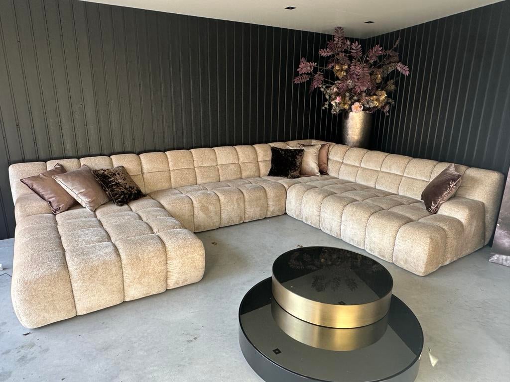 Z.G.A.N. Beverly Hills Designbank (Driehoek Meubelen), Ophalen, Zo goed als nieuw, Stof