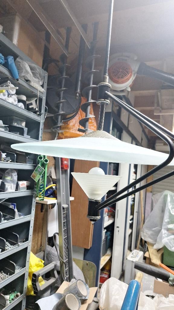 Nog goed uitziende Hang lamp, Huis en Inrichting, Lampen | Hanglampen, Ophalen of Verzenden, Gebruikt, Glas, Minder dan 50 cm