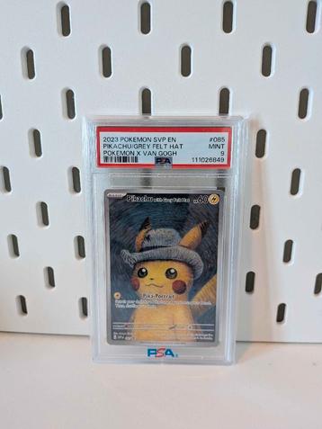 Van Gogh Pikachu (with Grey Felt Hat) PSA 9