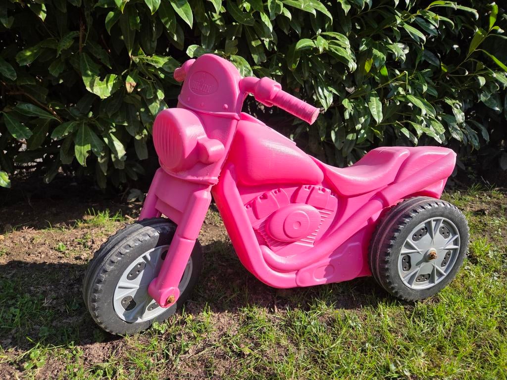 Roze kinder loopmotor, Ophalen of Verzenden, Gebruikt, Loopvoertuig