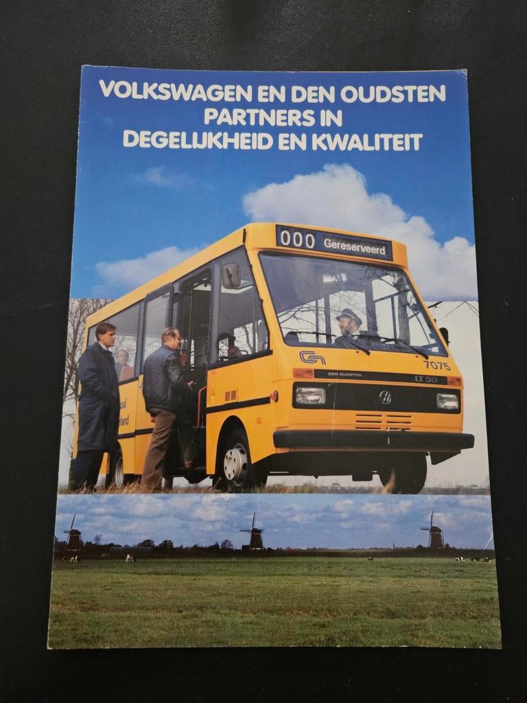Brochure Volkswagen LT Den Oudsten Bus, Ophalen of Verzenden, Zo goed als nieuw, Volkswagen