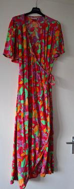 Mooie rode maxi wikkeljurk Fabienne Chapot XL 42 44 IZGS, Kleding | Dames, Jurken, Verzenden, Maat 42/44 (L), Zo goed als nieuw