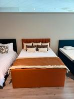 Uitverkoop Showroom Boxspring 160x200cm, Dekbedovertrek, Ophalen of Verzenden, Grijs, Nieuw