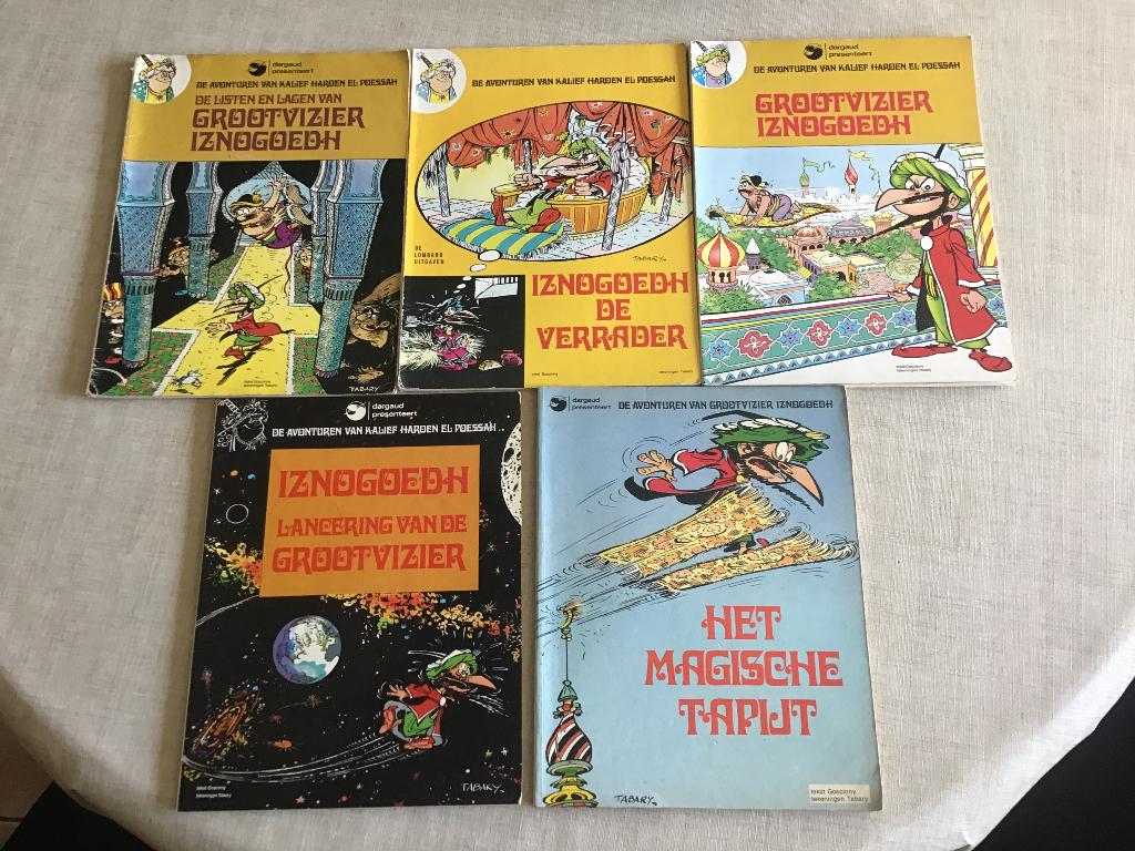 5 delen Iznogoedh door Tabary en Goscinny, Boeken, Meerdere stripboeken, Ophalen of Verzenden, Gelezen