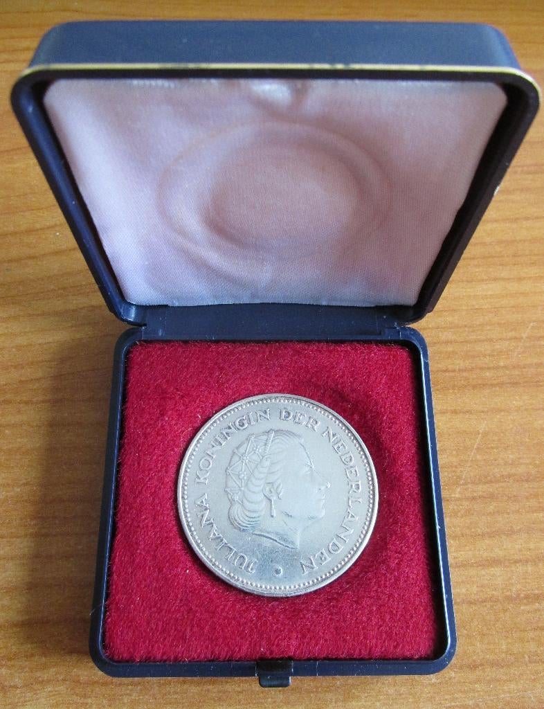 10 Gulden zilver 1970, Koningin Juliana, Zilver, Ophalen of Verzenden, Losse munt