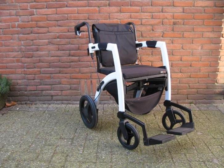 Rollzmotion 2 in 1 rolstoel-rollator, Diversen, Rolstoelen, Zo goed als nieuw, Duwrolstoel, Inklapbaar, Ophalen of Verzenden