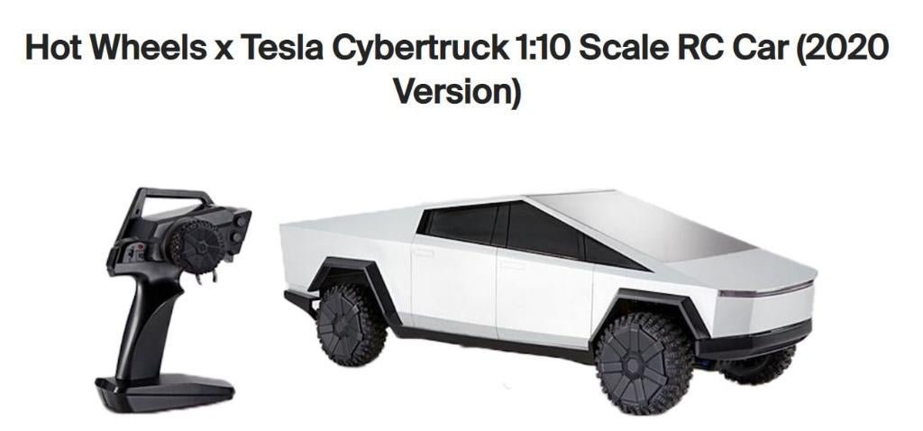 Hot Wheels R/C Tesla Cybertruck GXG31-9993 1:10 ​​(#0567), Hobby en Vrije tijd, Modelauto's | 1:5 tot 1:12, Nieuw, Auto, 1:9 t/m 1:12