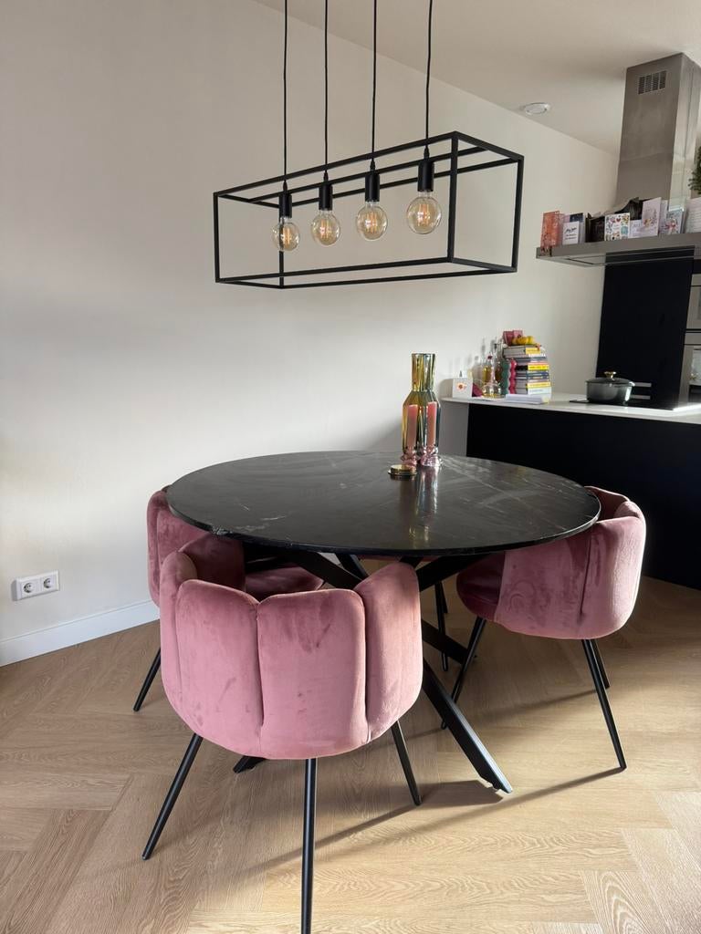 Massief marmeren tafel - kan direct worden opgehaald, Ophalen, Overige materialen, Rond, Zo goed als nieuw