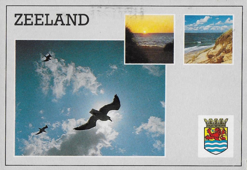 Ch273 gelopen ansichtkaart zeeland, Ophalen of Verzenden, 1980 tot heden, Gelopen, Zeeland