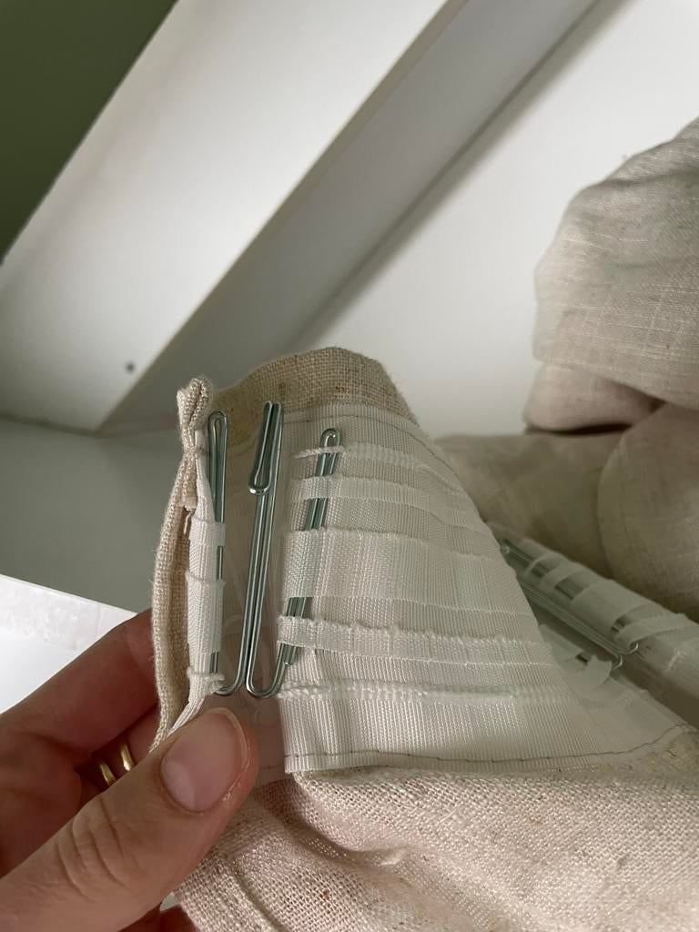 Inschuifhaak gordijnen circa 45 stuks, Ophalen, Minder dan 50 cm, Zo goed als nieuw, Minder dan 100 cm