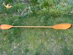 Lichte houten kano/kayak peddel 222,5 cm, Ophalen, Gebruikt, Dubbelbladige peddel