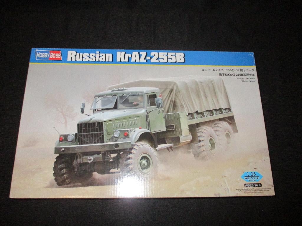 H-222,HOBBY BOSS 1-35,NO,85506,Russian KrAZ-255B, Overige merken, 1:32 tot 1:50, Overige typen, Nieuw