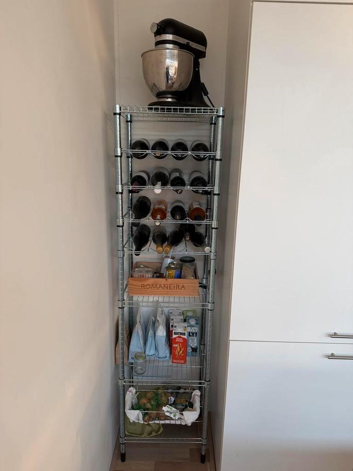 Ikea Omar wijn- en opbergrek, zo goed als nieuw, Huis en Inrichting, Kasten | Stellingkasten, Zo goed als nieuw, Ophalen