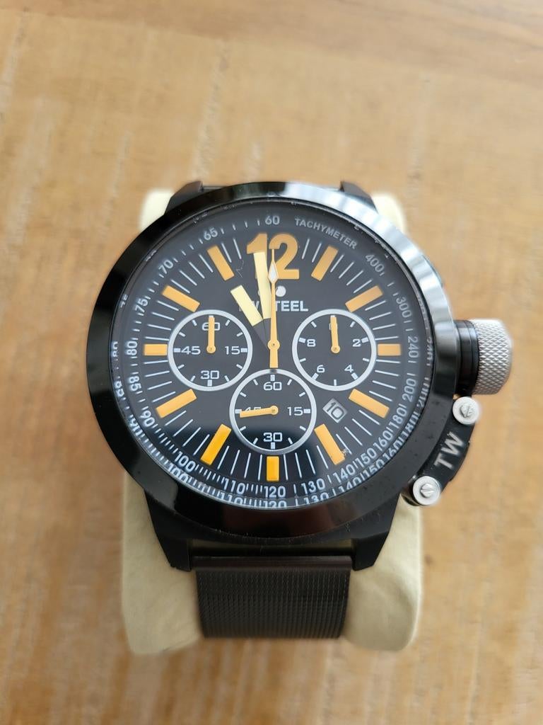 TW Steel Chono, Sieraden, Tassen en Uiterlijk, Horloges | Heren, Staal, Staal, Polshorloge, Zo goed als nieuw