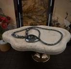 Hematiet ketting “boze oog” - AL.P10.D7/8, Verzenden, Zo goed als nieuw, Zwart, Overige materialen