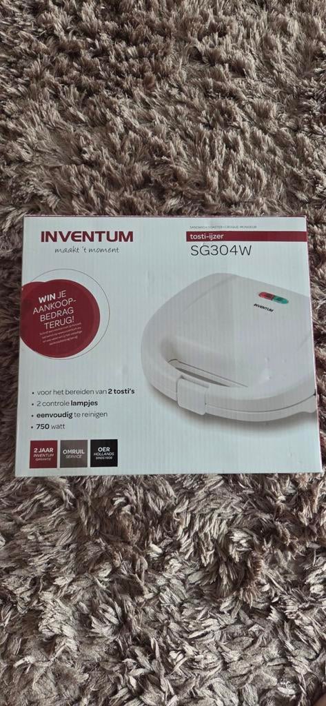 Tosti-ijzer SG304W, Witgoed en Apparatuur, Broodroosters, Ophalen of Verzenden, Nieuw