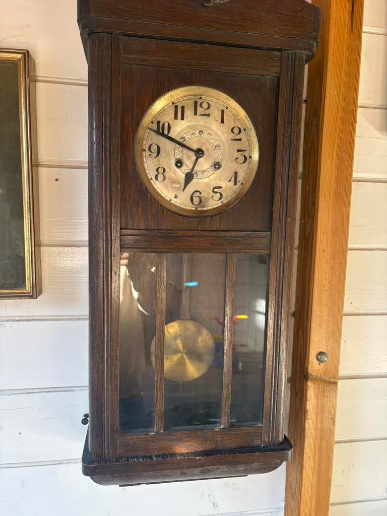 Te koop wandklok antieke altviool, Ophalen of Verzenden