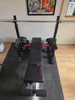 Home gym bench press ect., Sport en Fitness, Ophalen, Zo goed als nieuw, Krachtstation