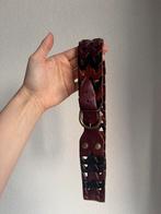 Vintage Y2K bruin zwart echt lederen gevlochten riem, Kleding | Dames, Riemen en Ceinturen, Vintage, Minder dan 3 cm, 80 tot 90 cm
