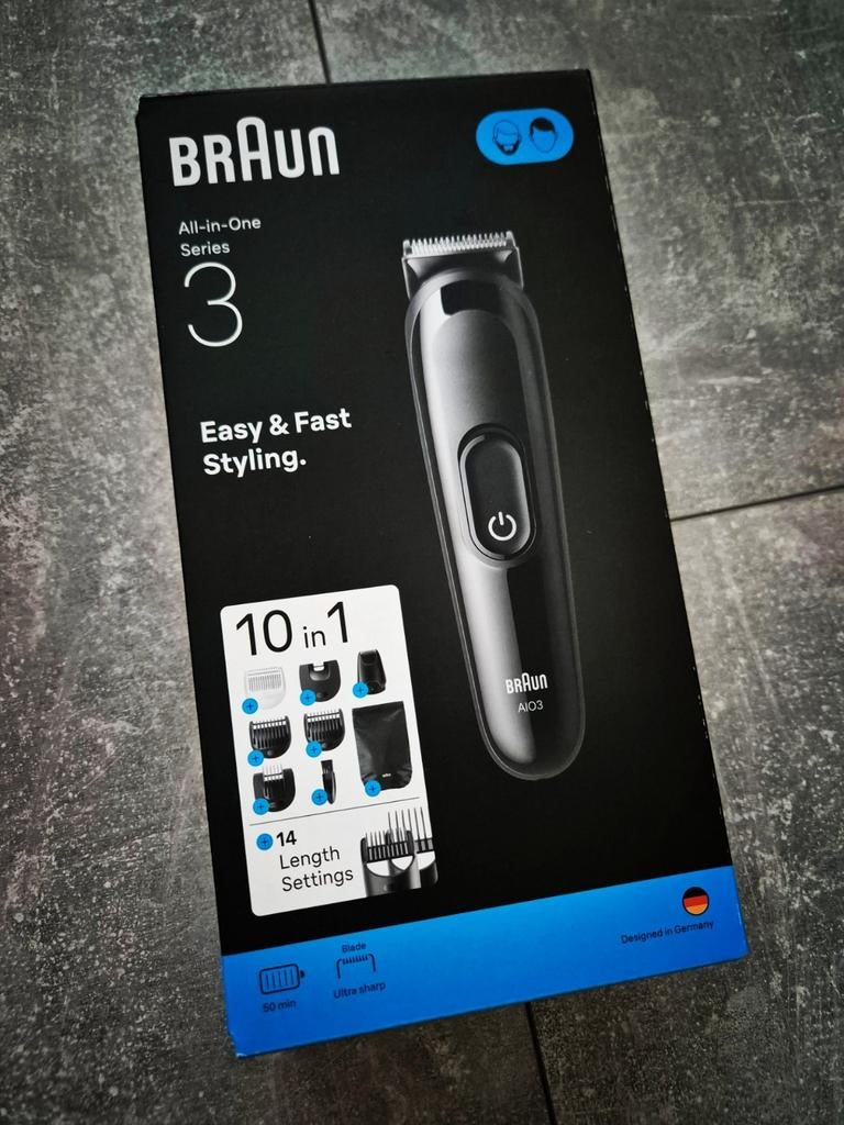 Braun All-in-one Series 3 (AIO 3560) - Nieuw, Witgoed en Apparatuur, Persoonlijke-verzorgingsapparatuur, Ophalen of Verzenden