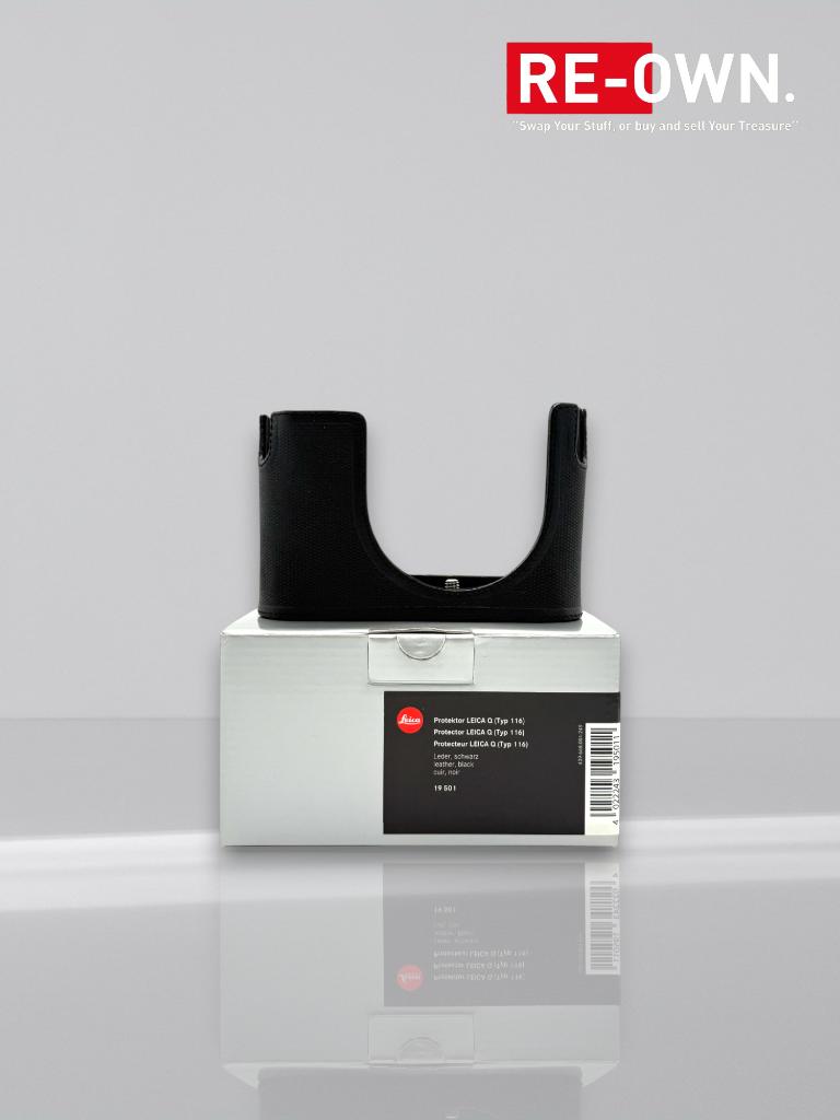 Leica Protektor Leica Q +lederen case 19501(topstaat + doos)