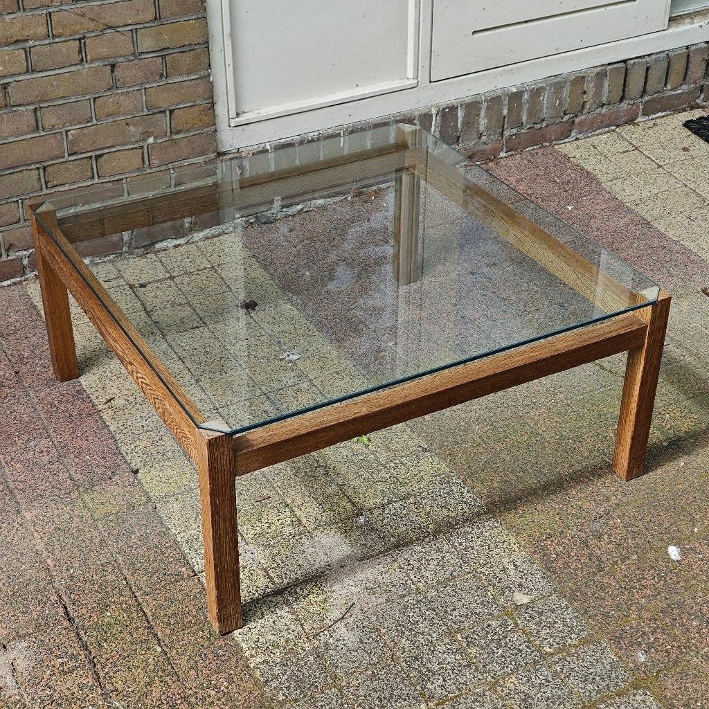 Vintage spectrum Kho Liang Ie salontafel, Ophalen, Gebruikt, 100 tot 150 cm, Glas