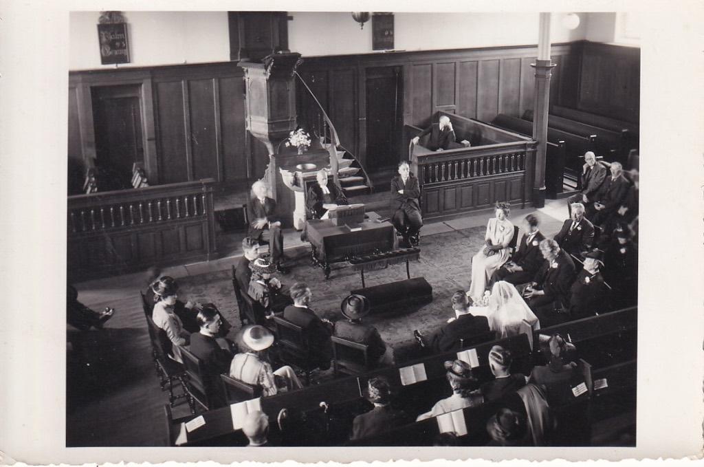 718Z fotokaart Baarn, Brink, Ned.Herv. Pauluskerk interieur, Ophalen of Verzenden, 1920 tot 1940, Ongelopen, Utrecht
