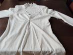 Witte blouse met kant en bruine print blouse, Kleding | Dames, Blouses en Tunieken, Ophalen of Verzenden, Zo goed als nieuw, Maat 34 (XS) of kleiner