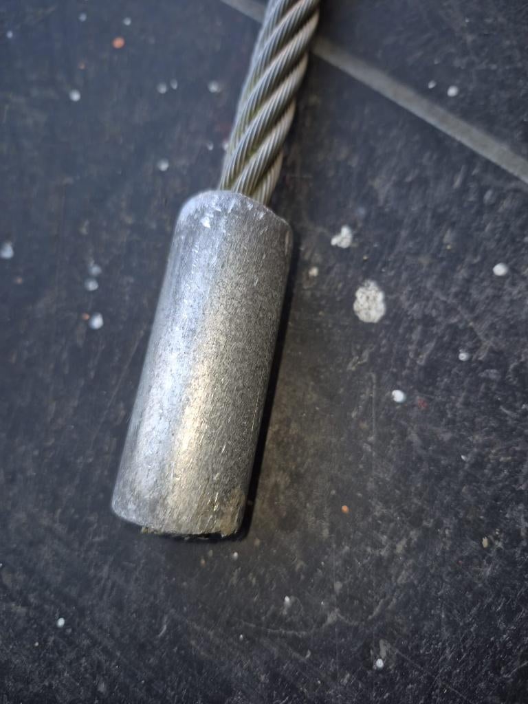 Aantal, 12 mm gevlochten rvs kabels, Doe-het-zelf en Verbouw, Metalen, Ophalen, Zo goed als nieuw, Overige metalen