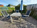 tuinset, Tuin en Terras, Tuinsets en Loungesets, Ophalen, Gebruikt, 6 zitplaatsen, Teakhout