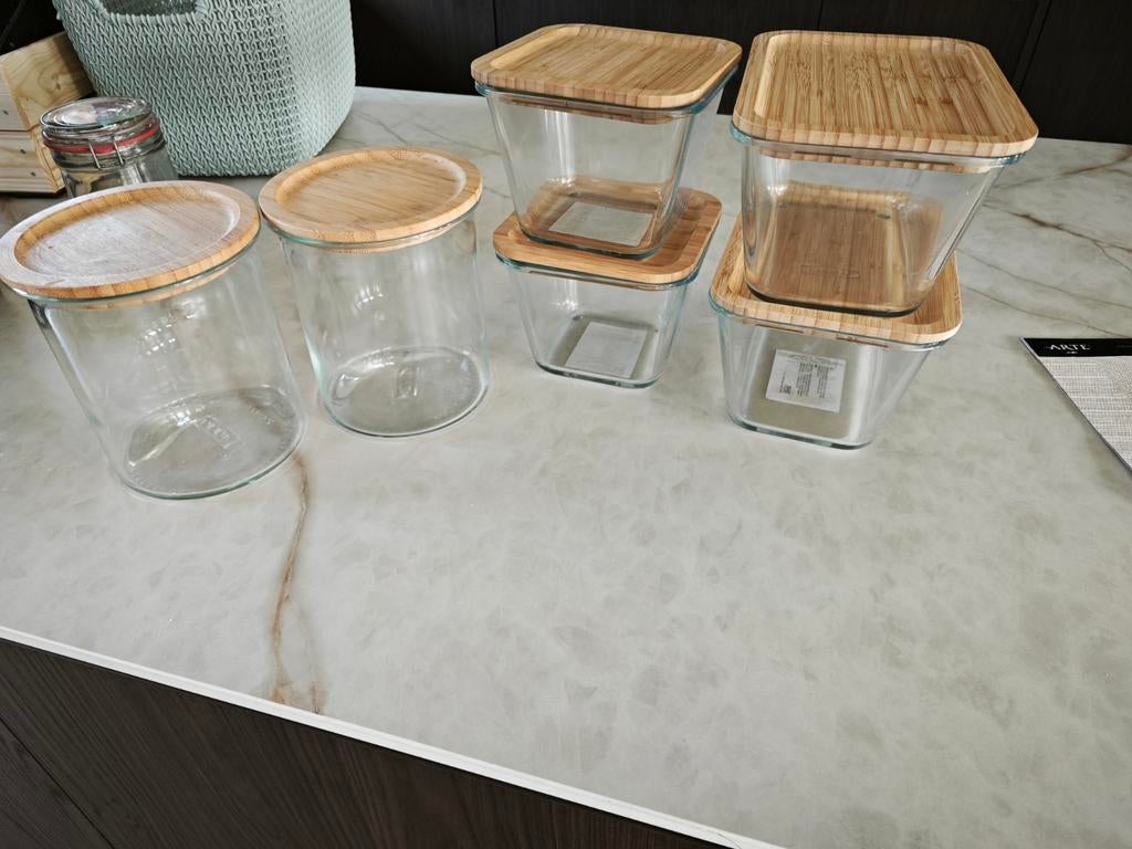 6x Ikea glazen voorraadpot / Ikea 365+, Ophalen, Nieuw, Glas, IKEA
