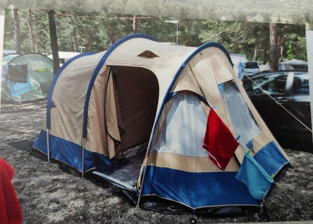 Katoenen Columbus 3 tent Vrijbuiter, Caravans en Kamperen, Tenten, Ophalen, Gebruikt, Tot en met 3