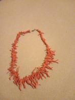 Oude koraal ketting - Prachtig orange Koraal, Ophalen