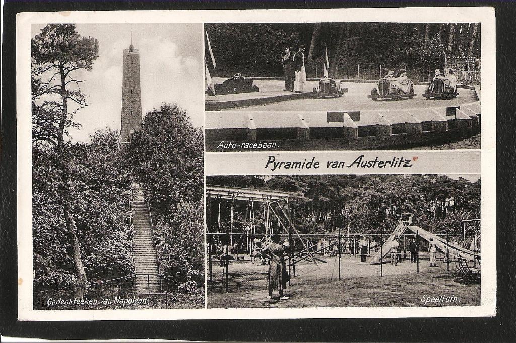Woudenberg, Pyramide van Austerlitz, Verzamelen, Ansichtkaarten | Nederland, Ophalen of Verzenden, 1920 tot 1940, Gelopen, Utrecht