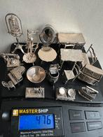 Zilver poppenhuis miniatuur beeldjes los of 1 koop, Ophalen of Verzenden, Zilver