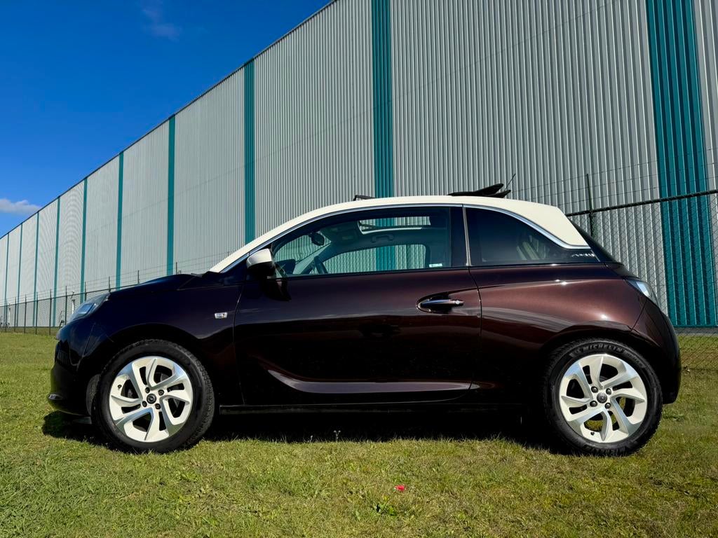 Opel Adam 1.4,Leer,open dak,airco,cruise,pdc,16”,2017,156dkm, Auto's, Opel, Voorwielaandrijving, ADAM, 4 cilinders, Bruin