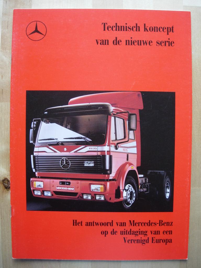 Mercedes Zware Vrachtwagen Brochure 1989 - 1726 t/m 3548, Boeken, Zo goed als nieuw, Mercedes-Benz, Mercedes, Ophalen of Verzenden