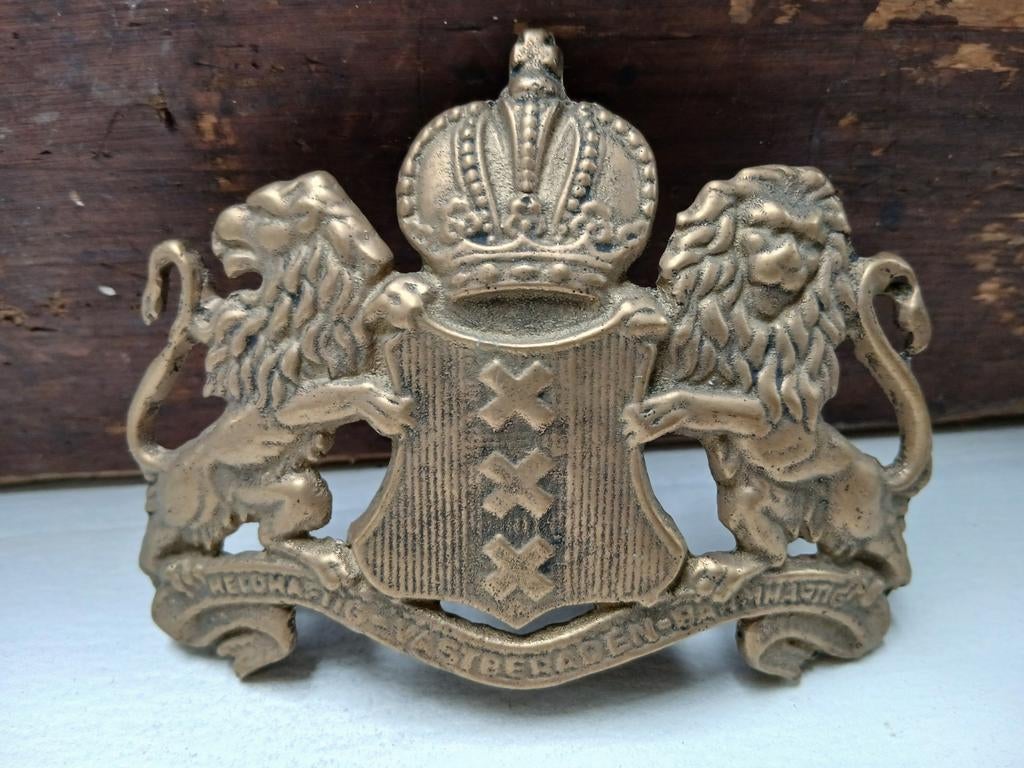Oud embleem wapen Amsterdam, Antiek en Kunst, Ophalen of Verzenden