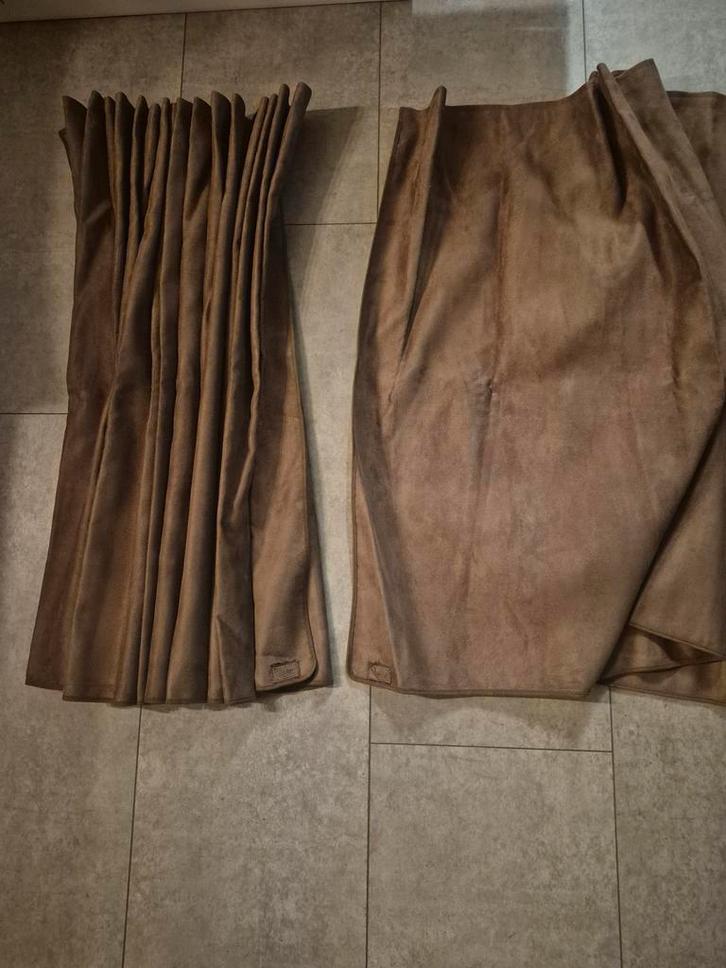 Bruine Labro gordijnen voor vrachtwagen, Auto-onderdelen, Vrachtwagen-onderdelen, Scania, Interieur en Bekleding, Ophalen of Verzenden